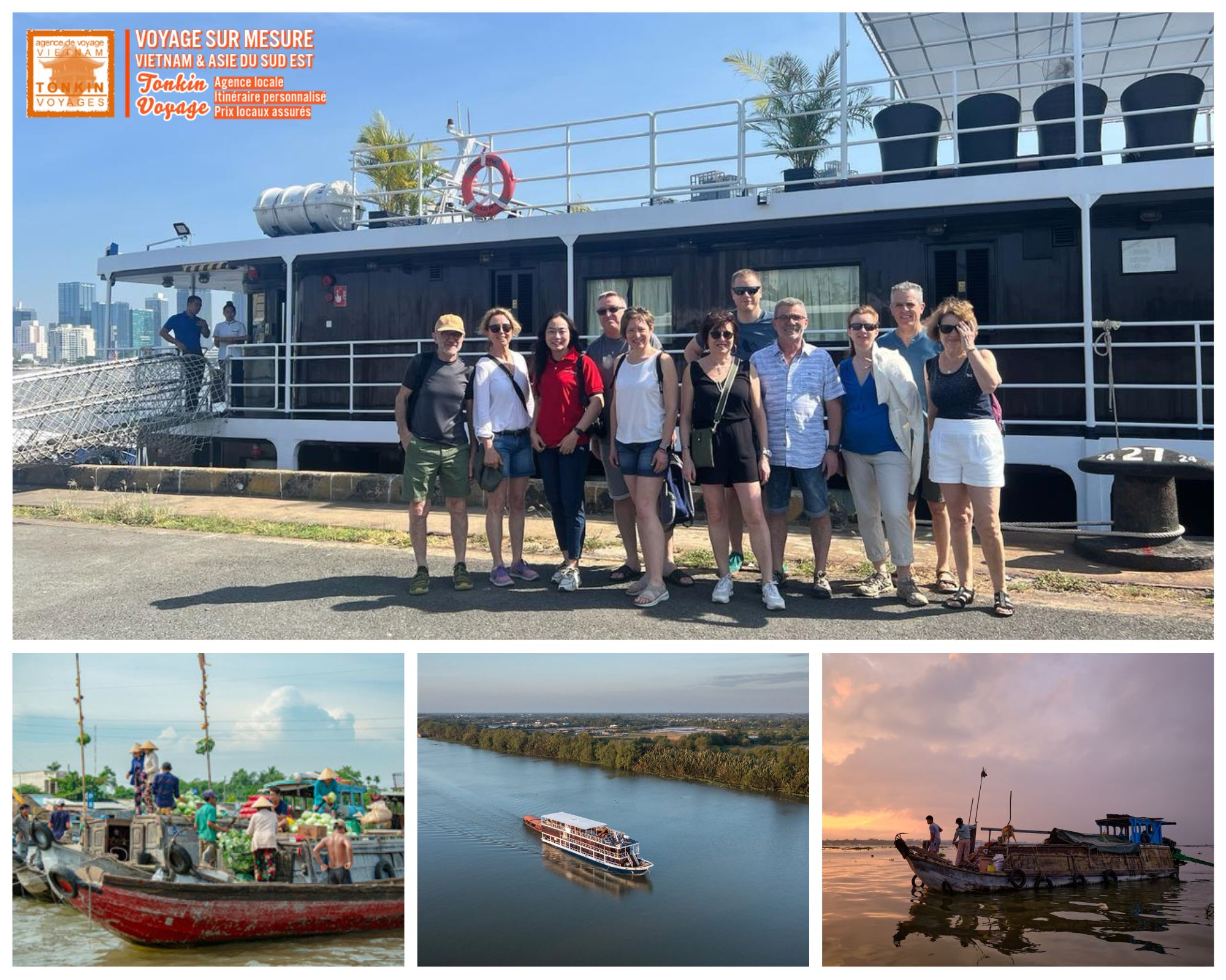 Croisi&egrave;re sur le M&eacute;kong en 2027 Meilleurs bateaux entre Vietnam et Cambodge avec l'agence de voyage locale Tonkin Voyage